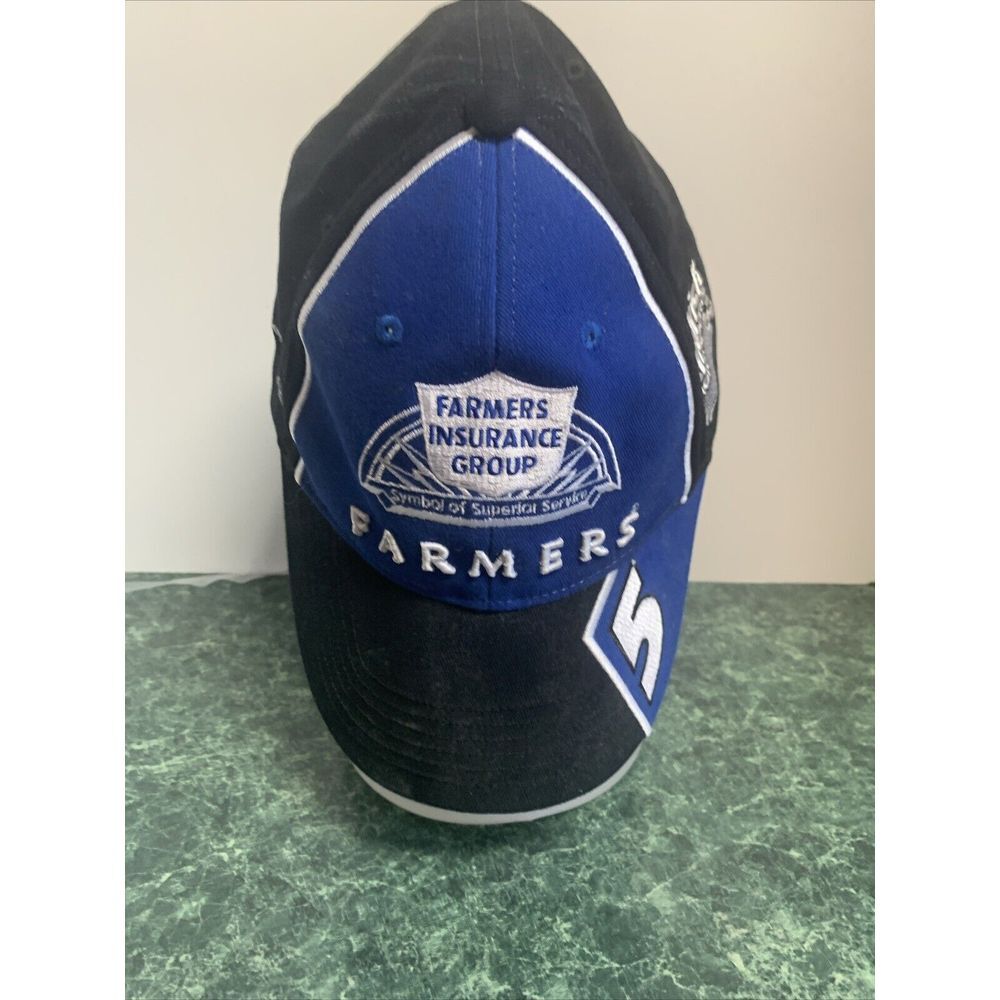 VINTAGE CFS #5 FARMERS INSURANCE TEAM COLOR PIT HAT CAP KASEY KAHNE L/XL
